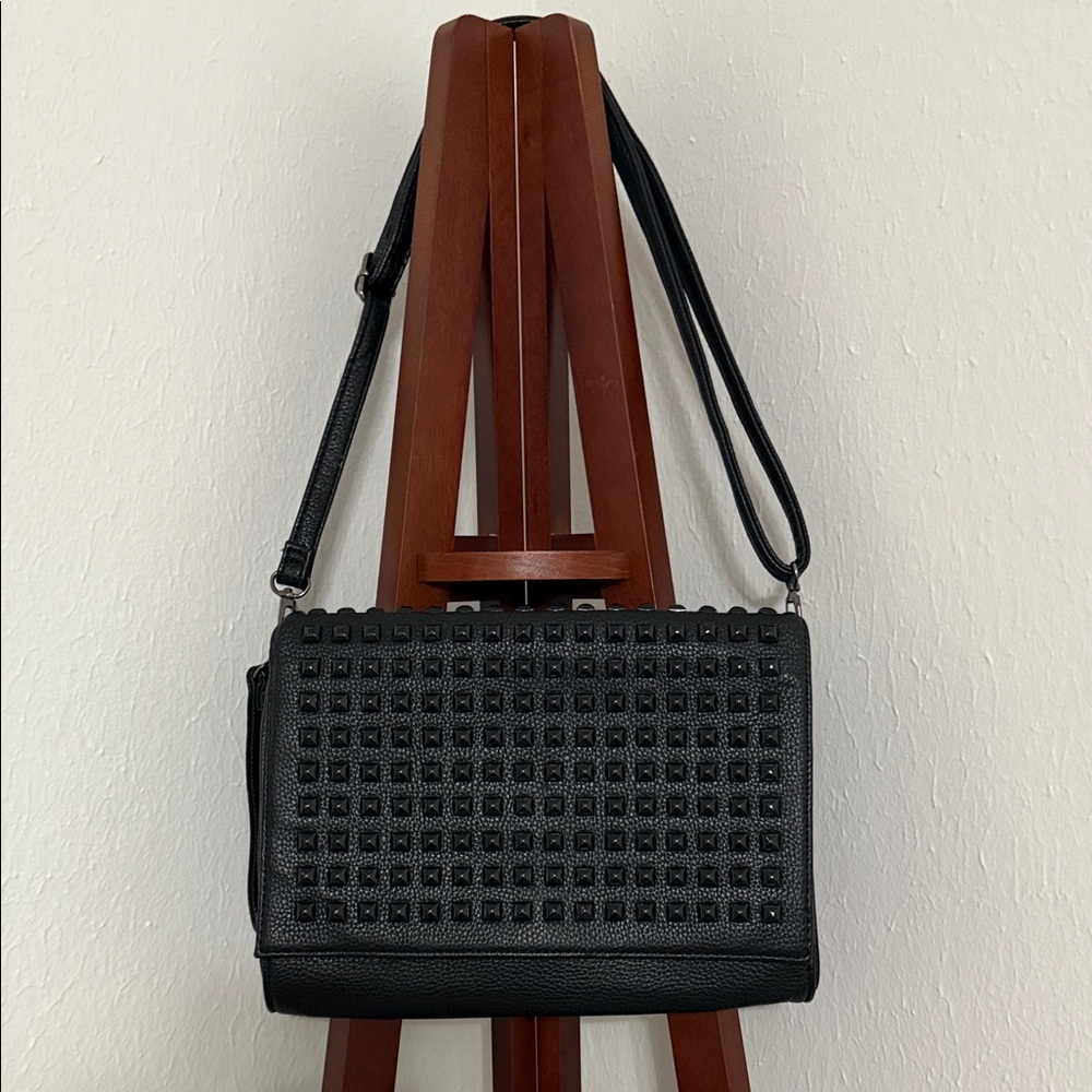 Black Studded Crossbody Bag